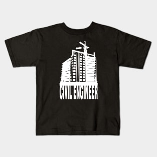 civil engineer, civil engineering with building design Kids T-Shirt